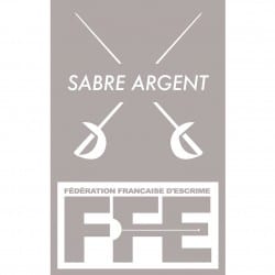 Écusson Sabre argent