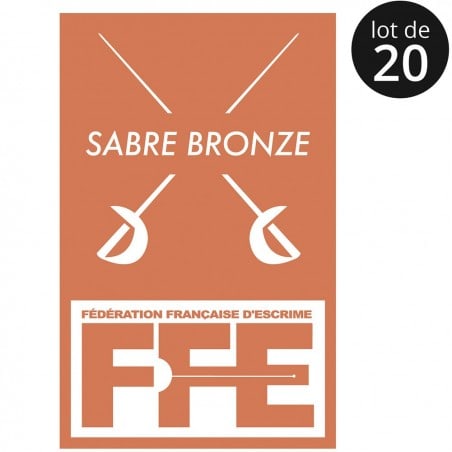 Écusson Sabre bronze x20