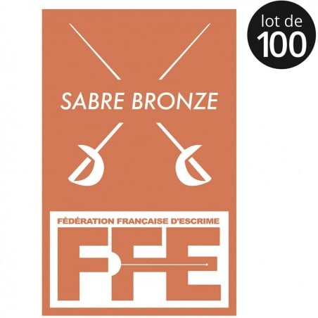 Écusson Sabre bronze x100