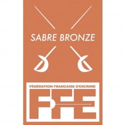 Écusson Sabre bronze