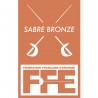 Écusson Sabre bronze