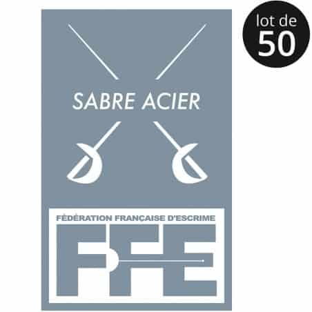 Écusson Sabre acier x50