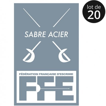 Écusson Sabre acier x20