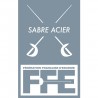 Écusson Sabre acier