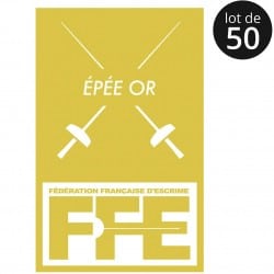 Écusson Epée or x50