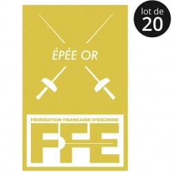 Écusson Epée or x20
