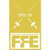 Écusson Epée or