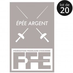 Écusson Epée argent x20