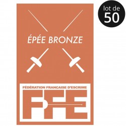 Écusson Epée bronze x50