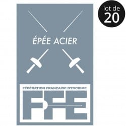 Écusson Epée acier x20