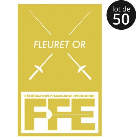Écusson Fleuret or x50