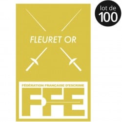 Écusson Fleuret or x100