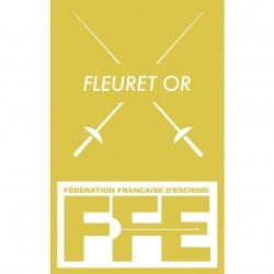 Écusson Fleuret or