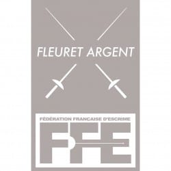 Écusson Fleuret argent