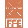 Écusson Fleuret bronze