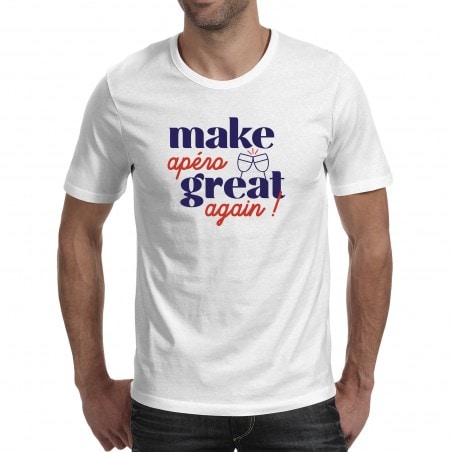 T-shirt blanc Make apéro