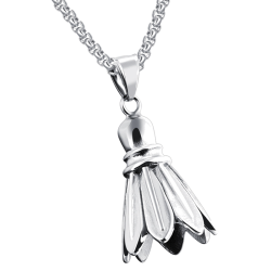 Pendentif argenté Volant chaine