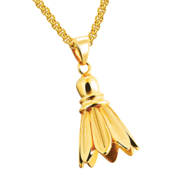 Pendentif doré Volant chaine