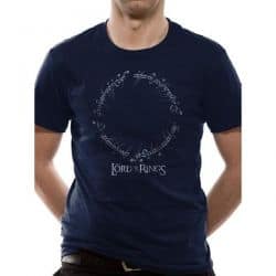 LORDS OF THE RINGS   RUNES AND LOGO T SHIRT