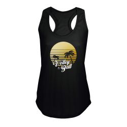 Debardeur Unisexe NOIR Volley Ball California Visuel Jaune