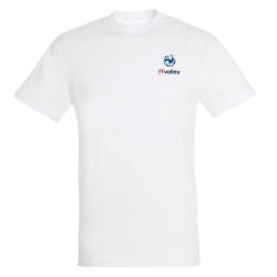 T-shirt BLANC Logo Federal Griffe Cœur Poitrine