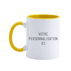 Mug Bicolore BLANC JAUNE