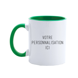 Mug Bicolore Blanc et Vert