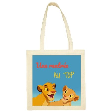Sac Shopping ECRU PERSONNALISABLE