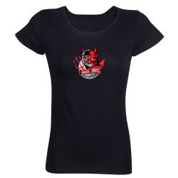 T-shirt Femme Ligue Magnus Noir Briançon Diables Rouges