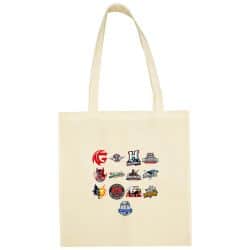 Sac shopping Ecru logos équipes