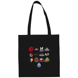 Sac shopping Noir logos équipes