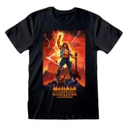 Stranger Things - Eddie Rocks Unisex Black T-Shirt
