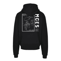 Sweat NOIR Overszied Magic Mousse Print Blanc