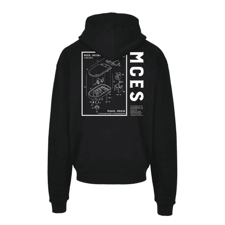 Sweat NOIR Overszied Magic Mousse Print Blanc