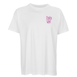 T-shirt BLANC Oversized Born To Win
