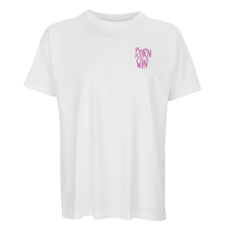 T-shirt BLANC Oversized Born To Win