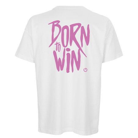 T-shirt BLANC Oversized Born To Win