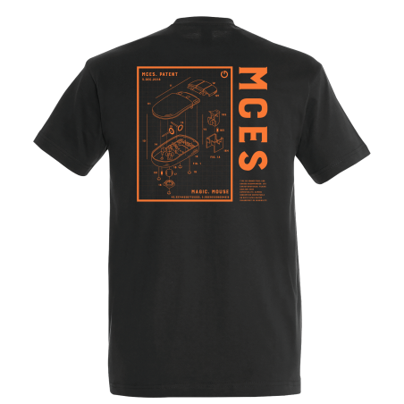 T-shirt GRIS ANTHRACITE Magic Mousse Print Orange