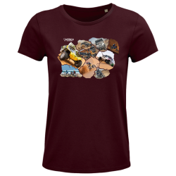 T-shirt Femme BORDEAUX Patchwork 24