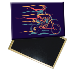 Magnet Motard Flammes