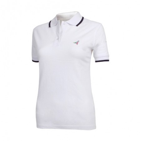 Polo IFB FFBAD blanc Femme
