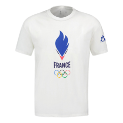 T-shirt Blanc Logo JO 2024