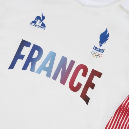 Maillot d'Entraînement Blanc Officiel JO 2024