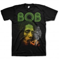 T-shirt Bob Marley : Smoking Da Erb