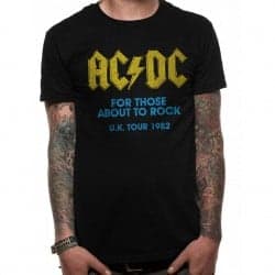 T-shirt ACDC Homme For Those About To Rock