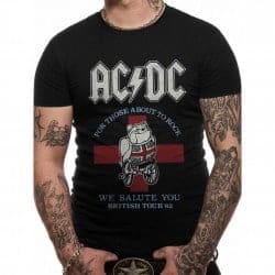 T-shirt ACDC Homme - 82 British Tour