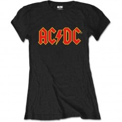 T-shirt noir femme ACDC Logo