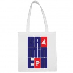 Sac shopping Duo volant Badminton Blanc
