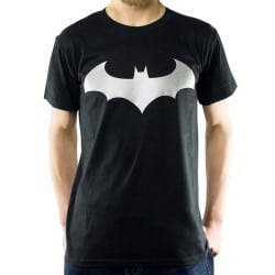 T-shirt Batman - Modern logo silver