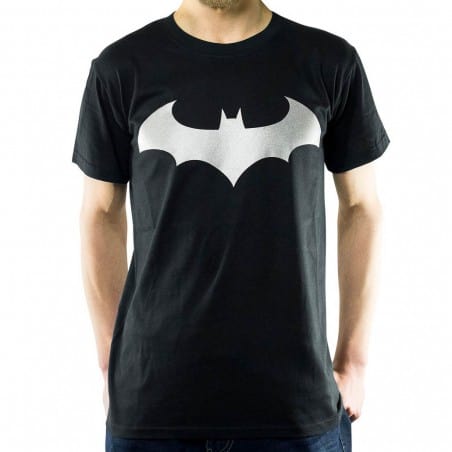T-shirt Batman - Modern logo silver